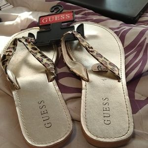 NWT guess cheetah sandals